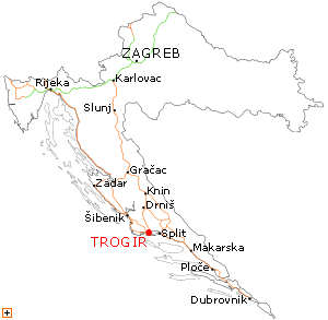 Strassenverbindungen nach Trogir